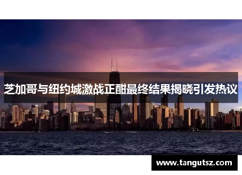芝加哥与纽约城激战正酣最终结果揭晓引发热议